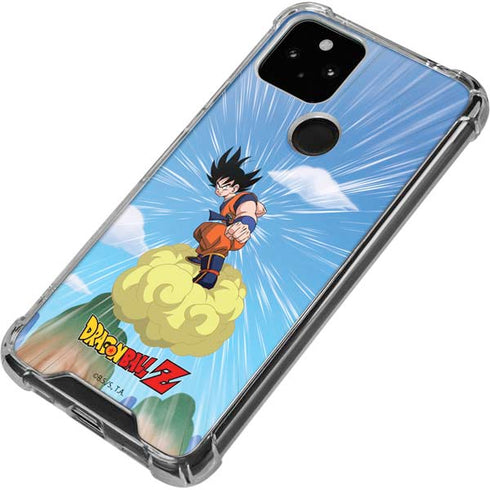 Dragon Ball Z Goku and Nimbus Google Pixel 5 Clear Case